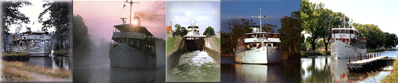 Gota Canal cruises on the Wilhelm Tham, Diana, Juno