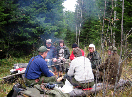 Moose hunt in Norway, hunting package, Lunch camp