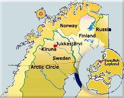 Swedish Lapland Map