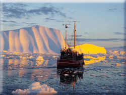 Midnight Sun in Icefjord, Greenland Incoming