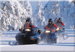 Snowmobile safari, Hotel Kakslauttanen
